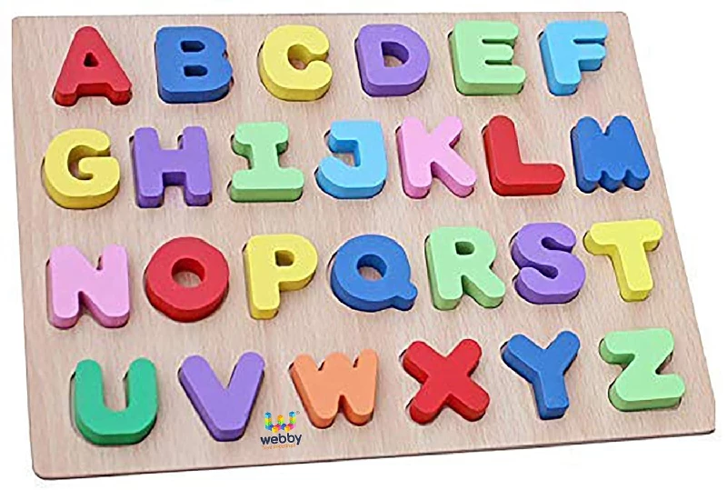 Webby Wooden Capital Alphabets Letters Learning Educational Puzzle Toy for Kids - Image 2