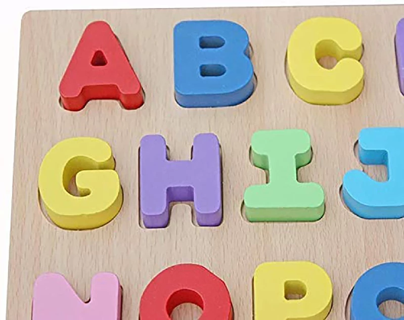 Webby Wooden Capital Alphabets Letters Learning Educational Puzzle Toy for Kids - Image 3