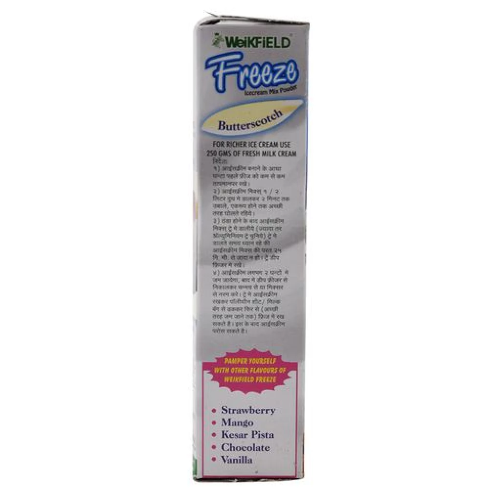 Weikfield Freeze Icecream Mix Powder - Butterscotch - Image 6
