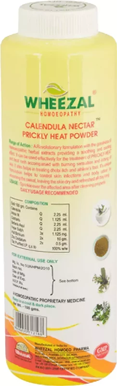 Wheezal Calendula Nectar Prickly Heat Powder - Image 2