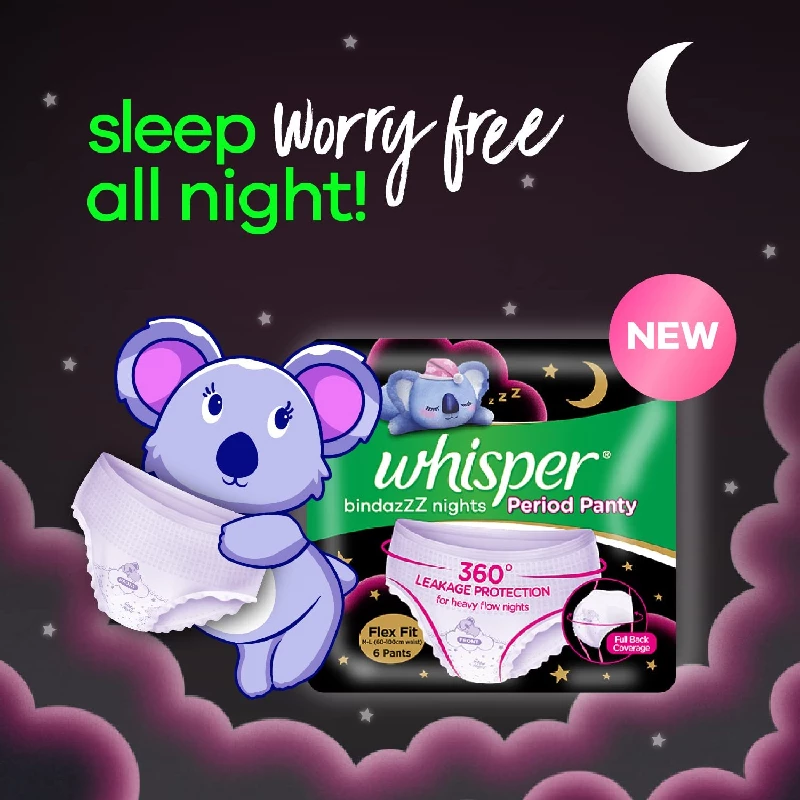 Whisper Bindazzz Night Period Panty - Image 2