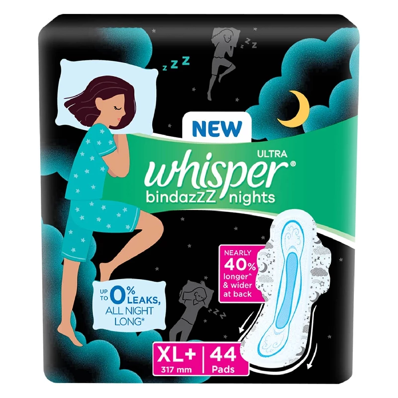 Whisper Bindazzz Night Sanitary Pads