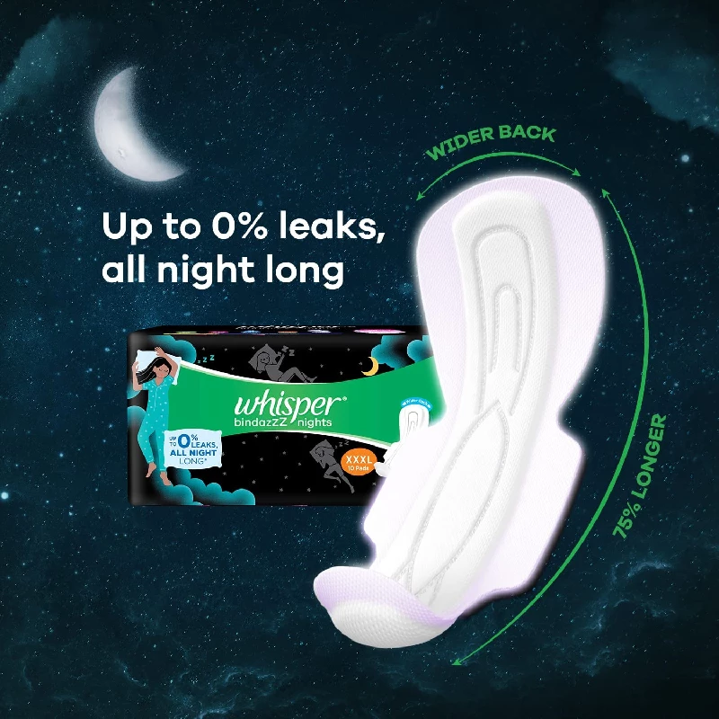 Whisper Bindazzz Night XXXL Sanitary Pads - Image 11