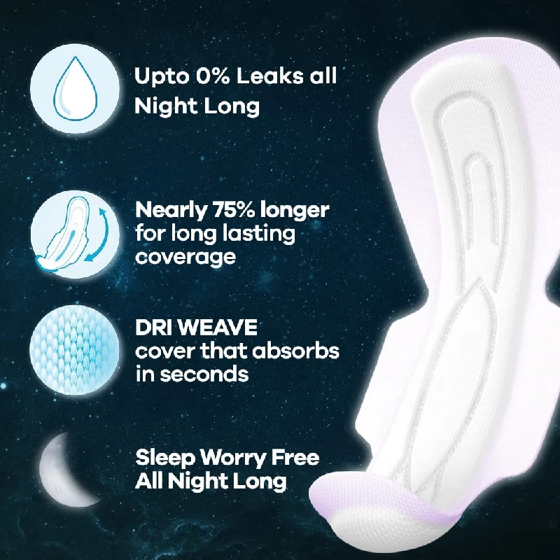 Whisper Bindazzz Night XXXL Sanitary Pads - Image 13