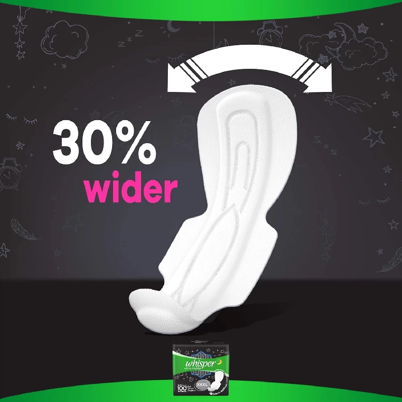 Whisper Bindazzz Night XXXL Sanitary Pads - Image 16