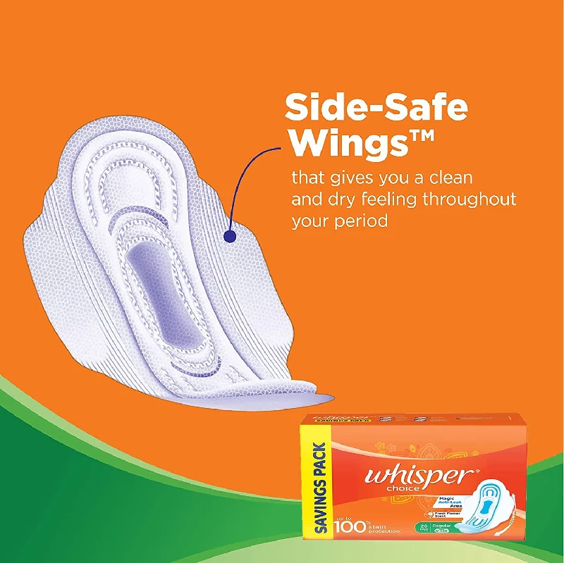Whisper Choice Sanitary Regular Pads - Image 4