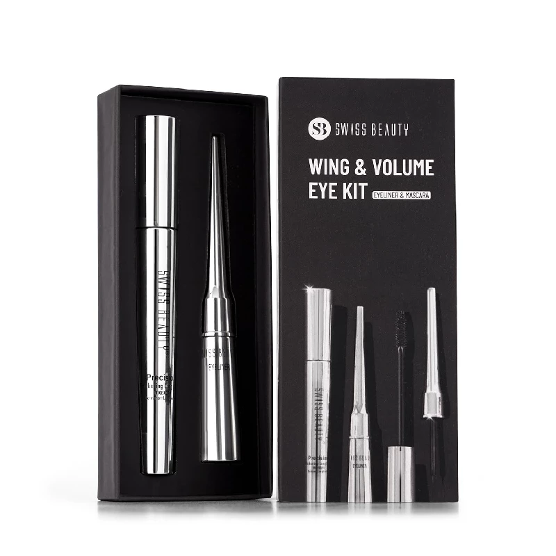 Wing & Volume Kit Mascara + Eyeliner Wing & Volume Kit Mascara + Eyeliner-Color-Black