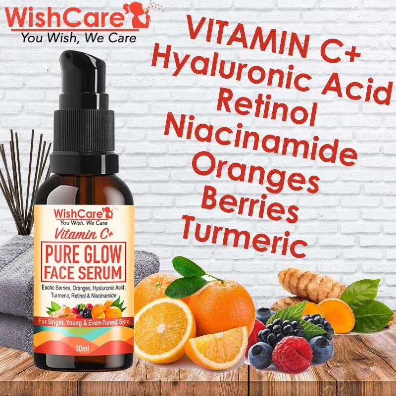 WishCare 35% Vitamin C+ Pure Glow Face Serum For Bright & Young Skin - Vitamin C Serum for Face - Image 2