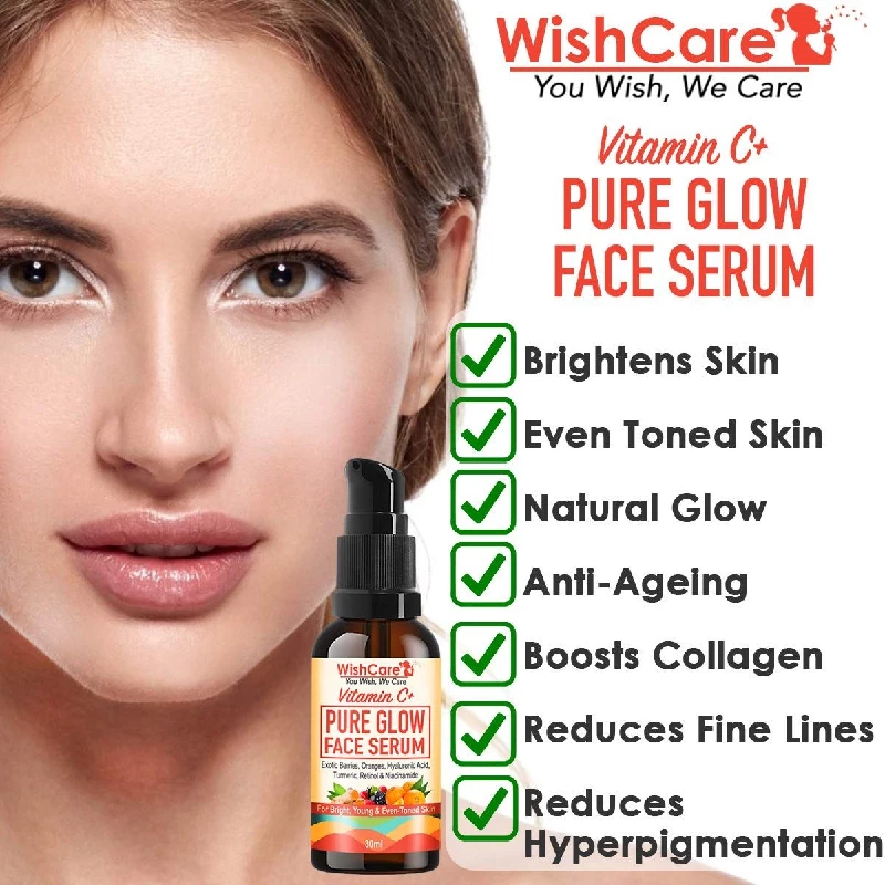 WishCare 35% Vitamin C+ Pure Glow Face Serum For Bright & Young Skin - Vitamin C Serum for Face - Image 3
