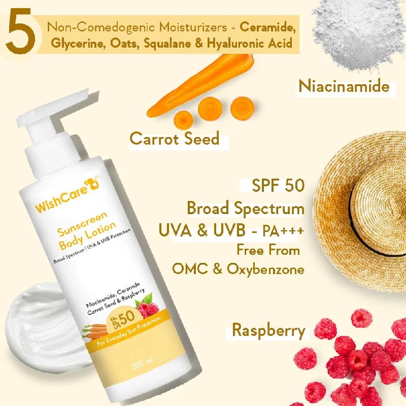 WishCare Sunscreen Body Lotion SPF 50 Broad Spectrum - Image 3