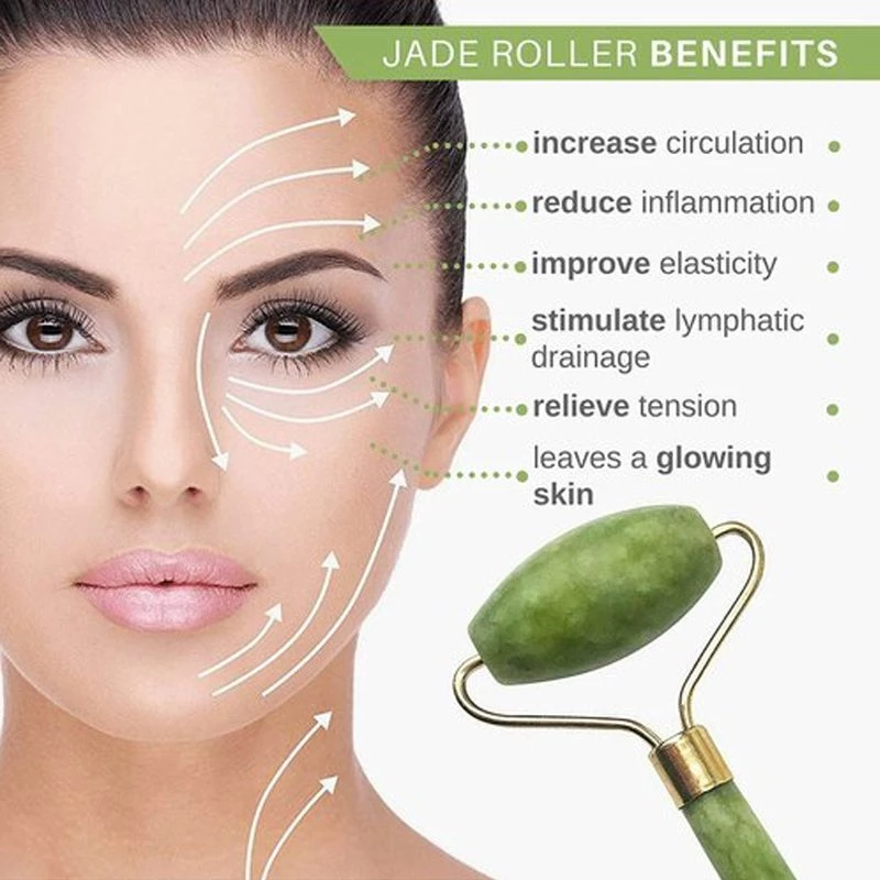 Wishcare Face Massage Jade Roller - Image 3
