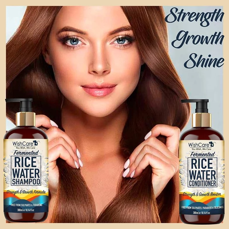 Wishcare Fermented Rice Water Shampoo For Dry & Frizzy Hair - Paraben And Sulphate Free Shampoo - Image 5
