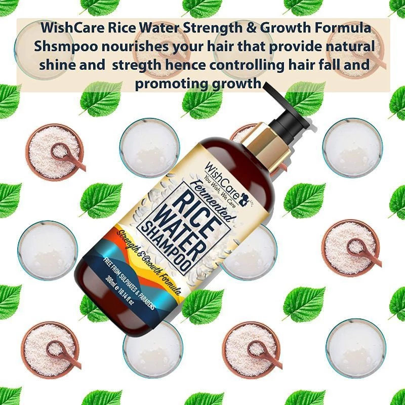 Wishcare Fermented Rice Water Shampoo For Dry & Frizzy Hair - Paraben And Sulphate Free Shampoo - Image 8