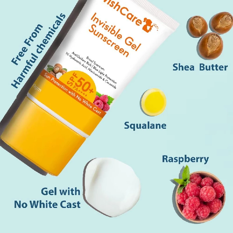 Wishcare Invisible Gel Sunscreen SPF 50+ Pa++++ - Image 3