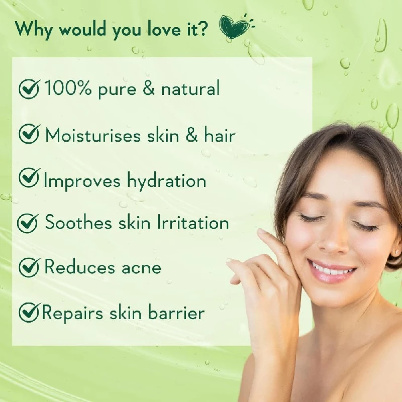 Wishcare Pure & Natural Aloe Vera Gel - Enriched With Vitamin E - Image 2