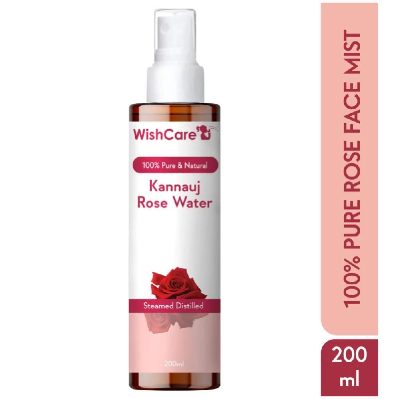 Wishcare Pure & Natural Kannauj Rose Water For Skin Face & Hair Wishcare Pure & Natural Kannauj Rose Water For Skin Face & Hair-Pack Size-200 ml