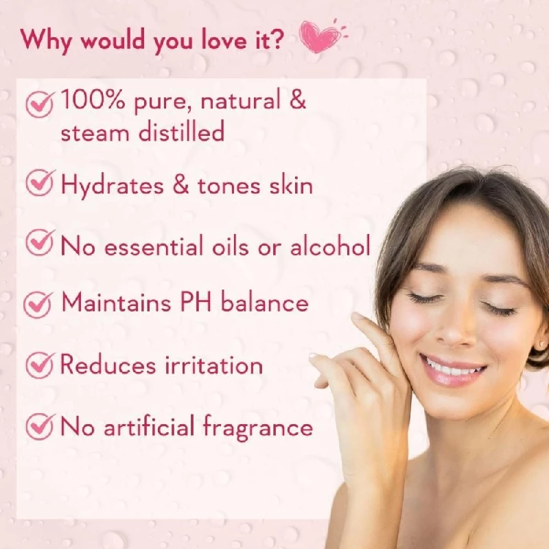 Wishcare Pure & Natural Kannauj Rose Water For Skin Face & Hair - Image 2
