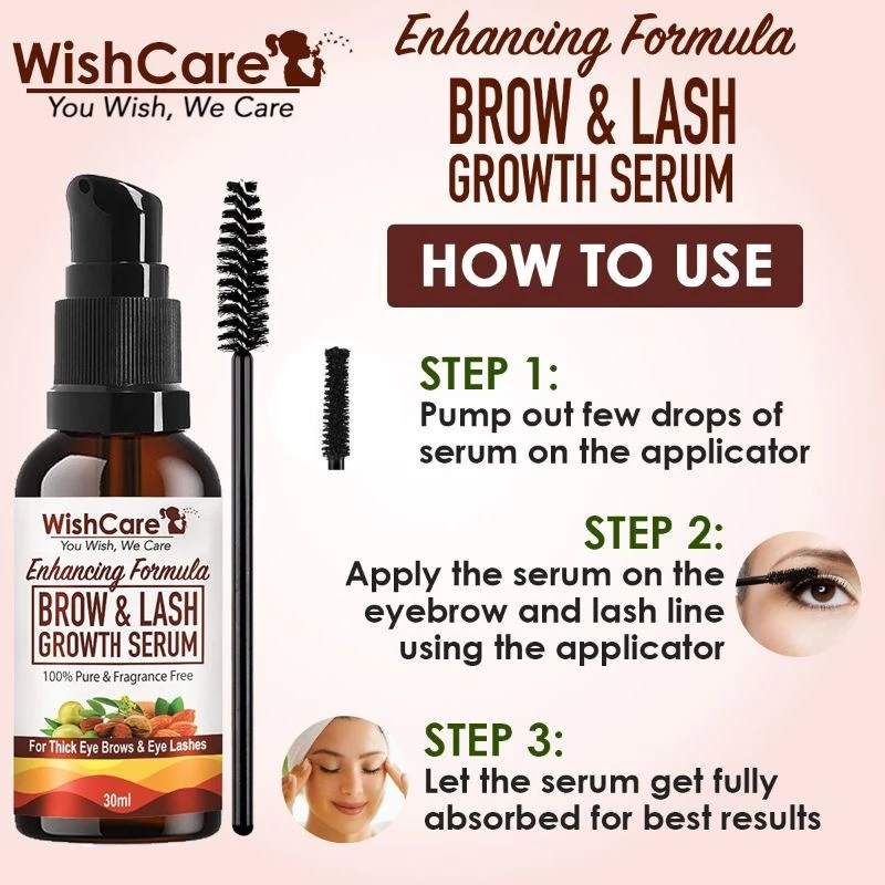 Wishcare Ultimate Eye Care Combo - Under Eye Cream & Brow-Lash Growth Serum Oil - Image 5