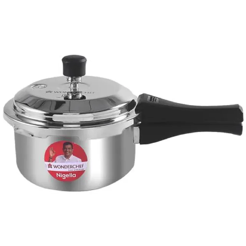 Wonderchef Nigella Tri-Ply Outer Lid Pressure Cooker - Non-Stick, Induction Friendly Wonderchef Nigella Tri-Ply Outer Lid Pressure Cooker - Non-Stick, Induction Friendly--3 l