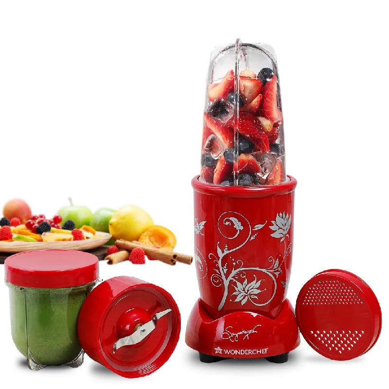 Wonderchef Nutri-blend Mixer Grinder & Blender-Red