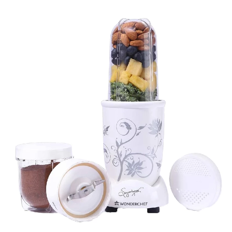 Wonderchef Nutri-blend Mixer Grinder & Blender-White Wonderchef Nutri-blend Mixer Grinder & Blender-White-Pack Size-2 Jar