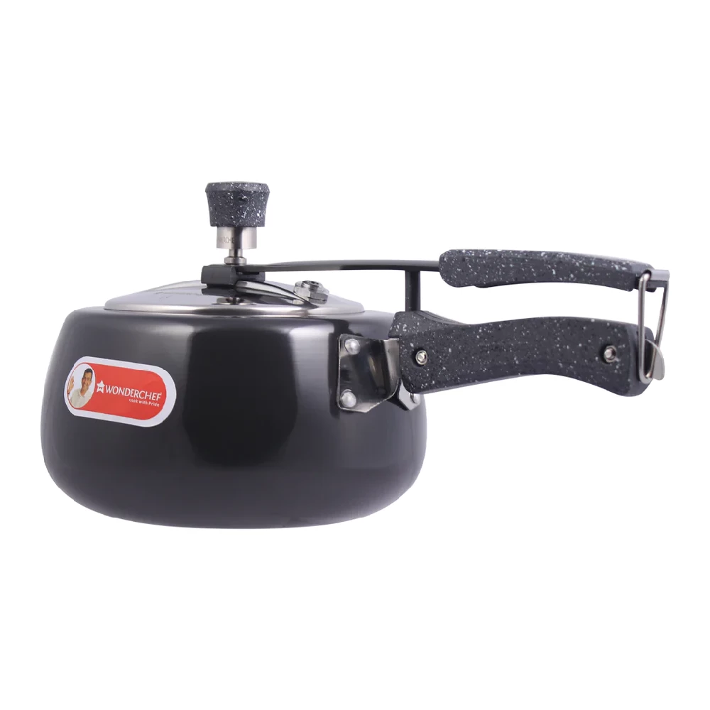 Wonderchef Taurus Hard Anodized Pressure Cooker - Non-Stick, Induction Friendly Wonderchef Taurus Hard Anodized Pressure Cooker - Non-Stick, Induction Friendly--3 l