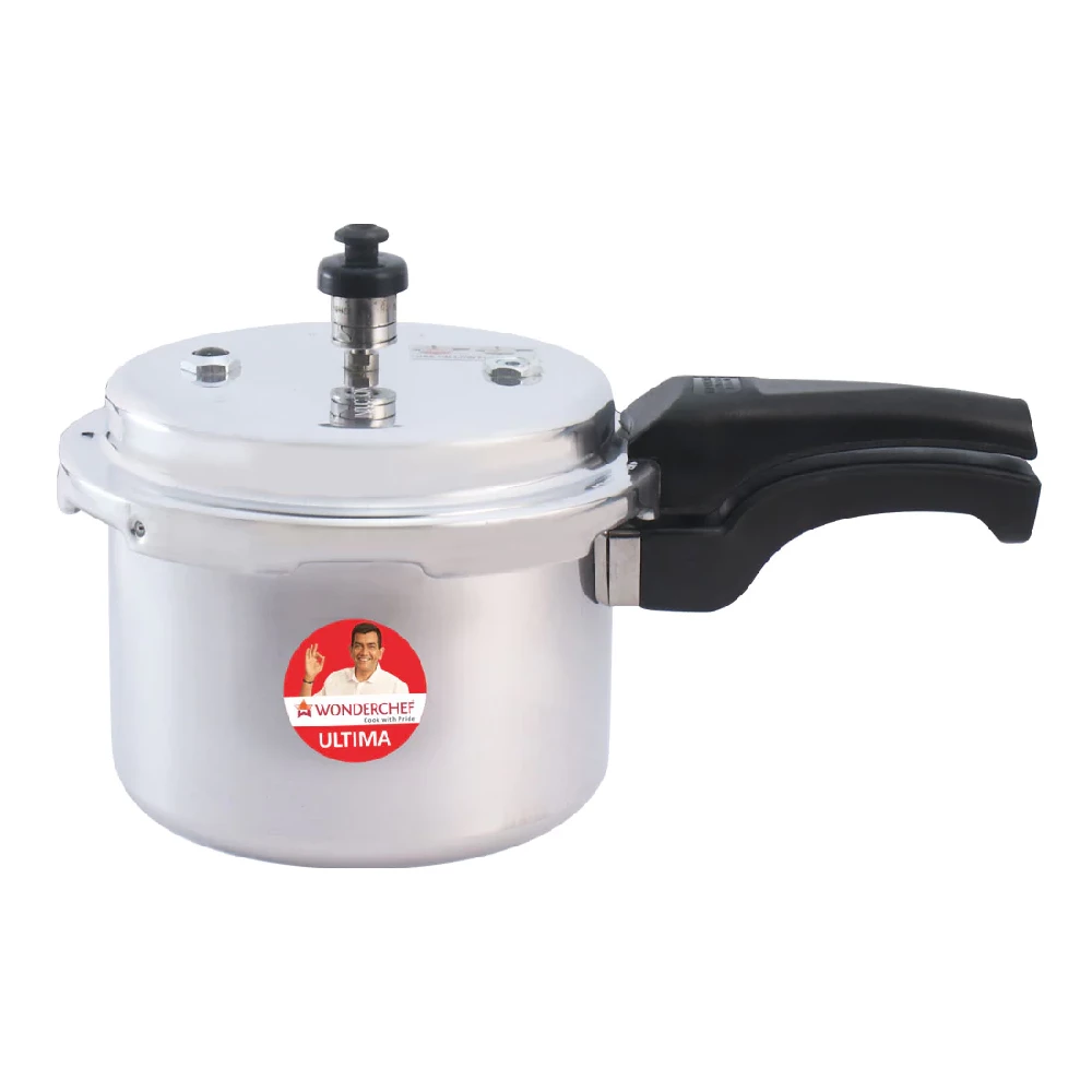 Wonderchef Ultima Pressure Cooker With Outer Lid - Non-Stick, Induction Friendly Wonderchef Ultima Pressure Cooker With Outer Lid - Non-Stick, Induction Friendly--3 l