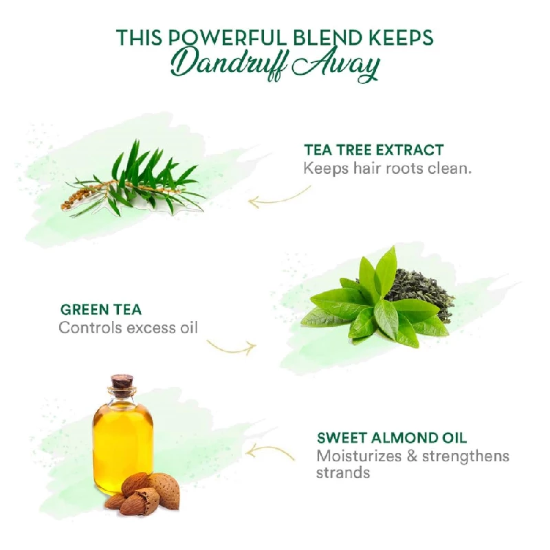Wow Skin Science Green Tea & Tea Tree Anti-Dandruff Shampoo - Image 5