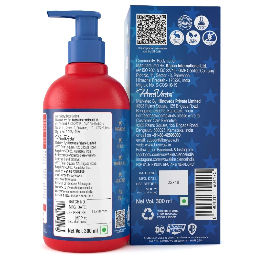 Wow Skin Science Kids Body Lotion - Golden Warrior Wonder Woman Edition - Image 4