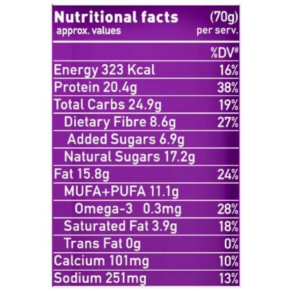 Yoga Bar 20g Protein Bar - Chocolate Brownie, No Added Sugar, Loaded With Fibre - Image 4