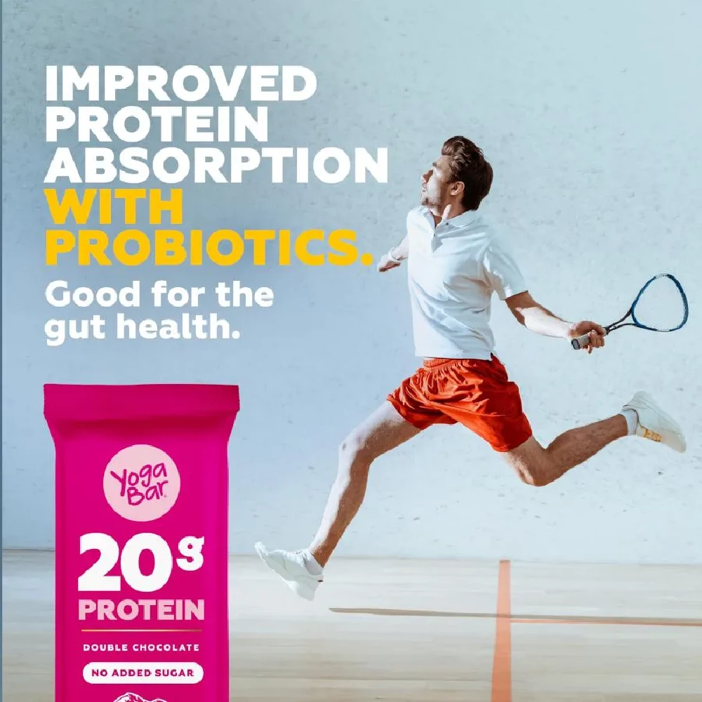 Yoga Bar 20g Protein Bar - Double Chocolate, No Added Sugar, Loaded With Fibre - Image 17