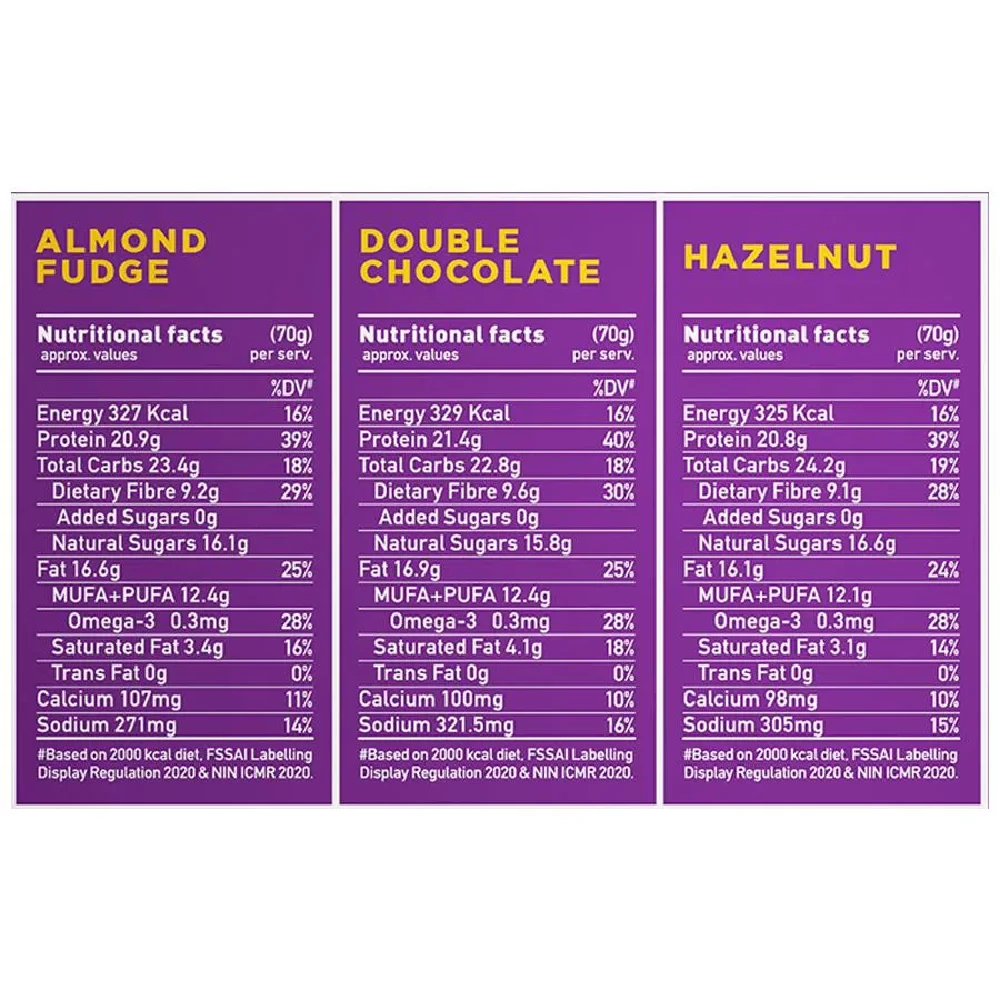 Yoga Bar 20g Protein Bars - Assorted, No Added Sugar, Loaded With Fibre - Image 4