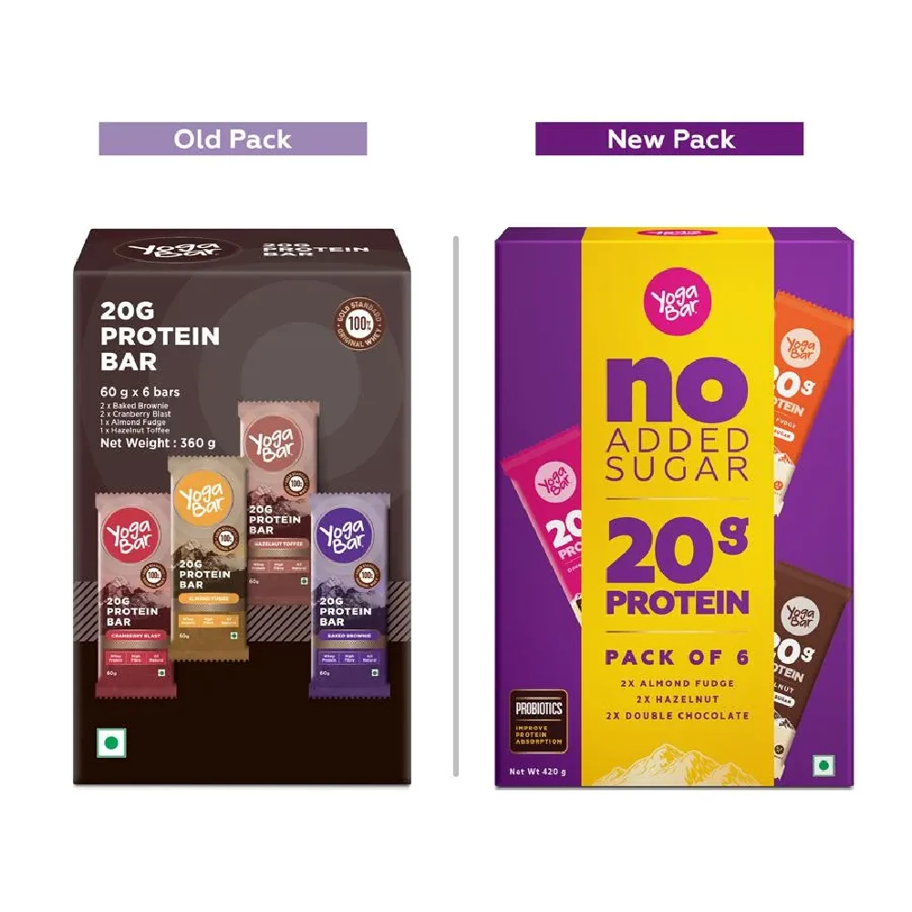Yoga Bar 20g Protein Bars - Assorted, No Added Sugar, Loaded With Fibre - Image 9