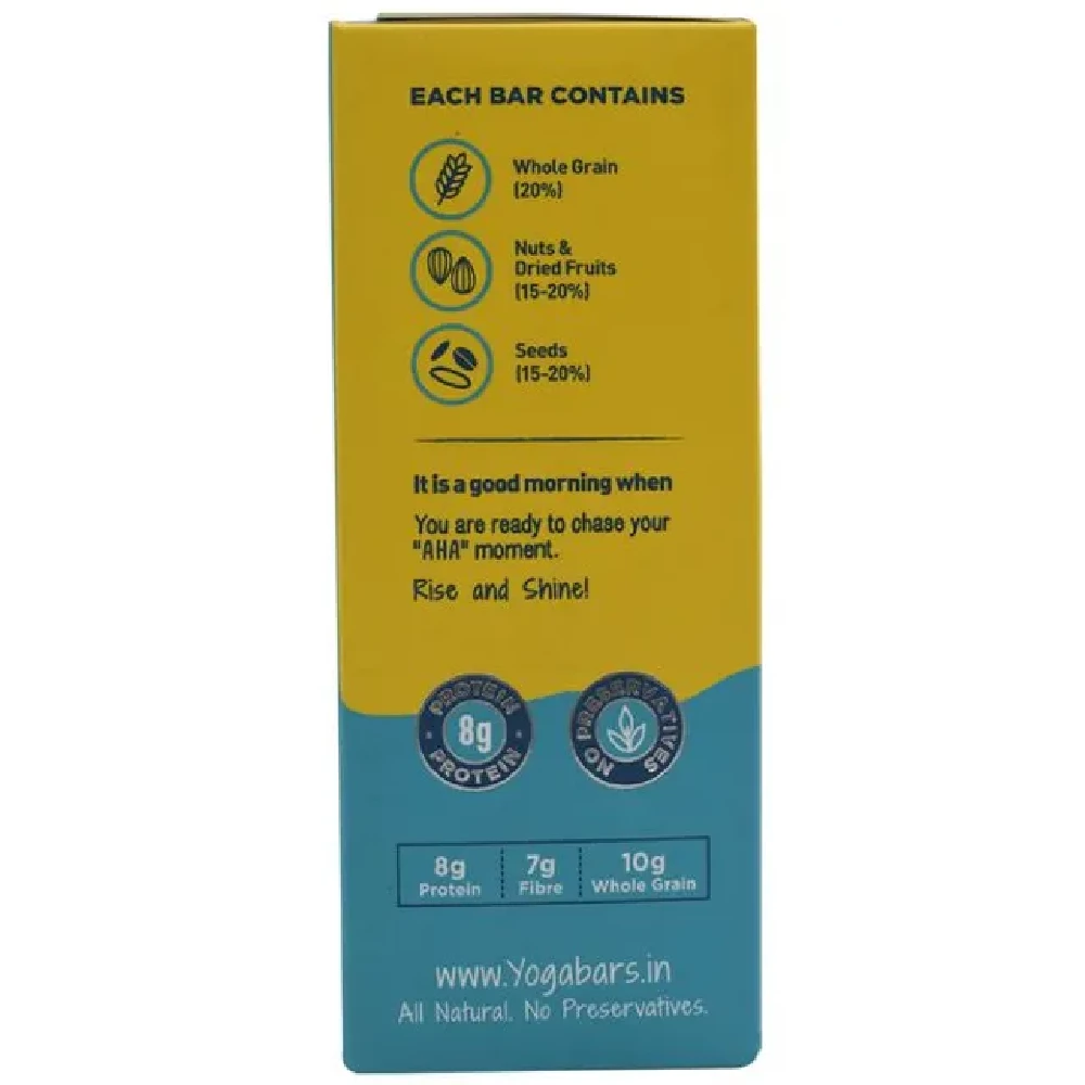 Yoga Bar Breakfast Protein Bars - Blueberry Pie, Healthy Snack, Rich In Protein & Fibre, 50 g (Pack of 6) - Image 7