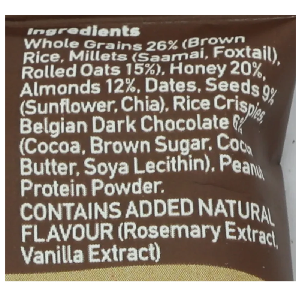 Yoga Bar Multigrain Energy Bar - Chocolate Chunk Nut, Healthy, High In Protein & Fibre - Image 7