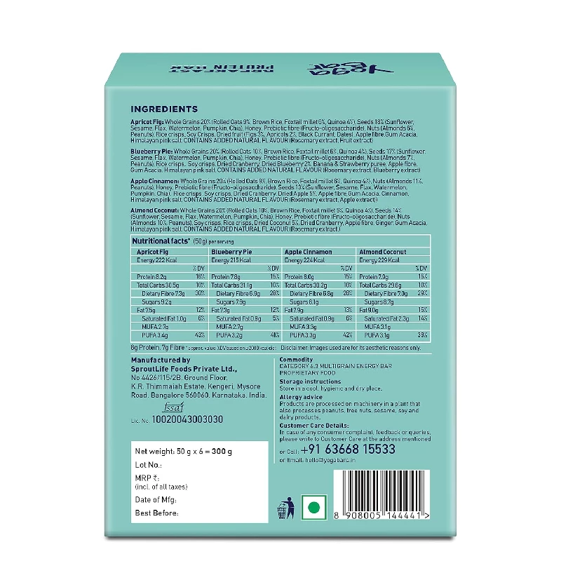 Yogabar Breakfast Bars Variety Pack with High Energy & Nutrition Bars - Image 2