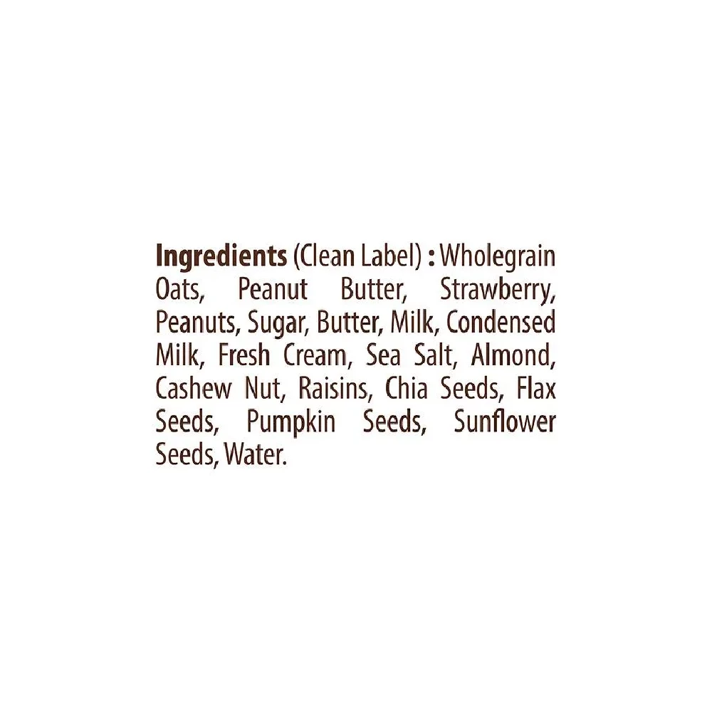 Yu Peanut Butter Berry Oats - Healthy Breakfast, Rich In Fibre, Protein - Image 3