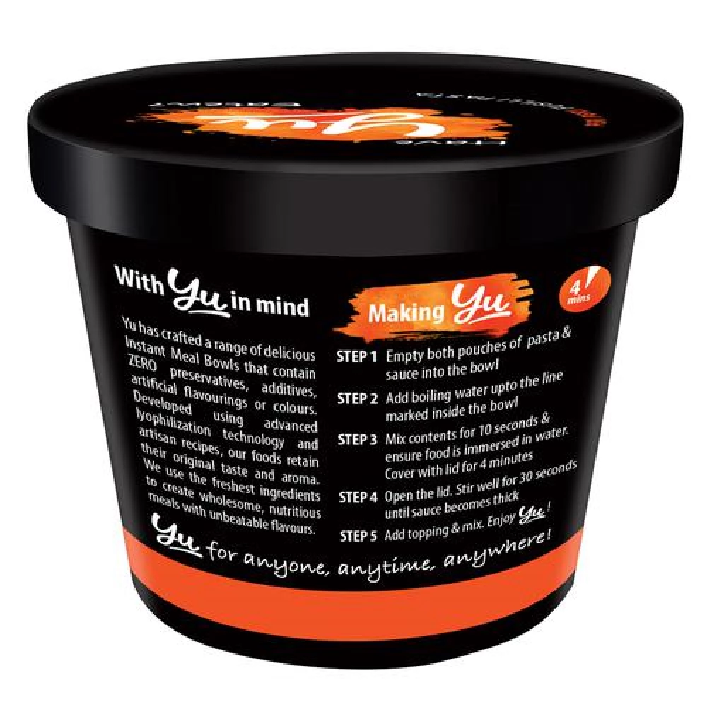 Yu Peri Peri Instant Cup Pasta - Wholesome - Image 2