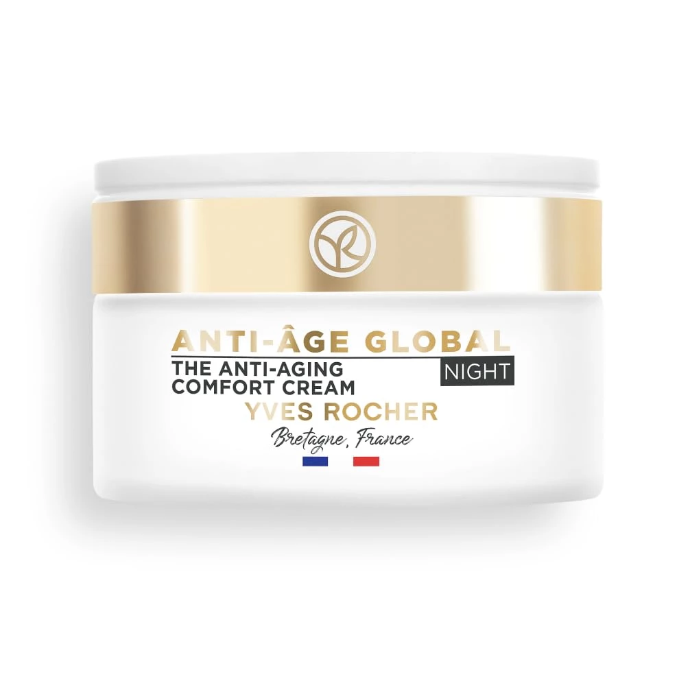 Yves Rocher Anti Age Global-The Anti-Aging Comfort Night Cream Yves Rocher Anti Age Global-The Anti-Aging Comfort Night Cream-Pack Size-50 ml
