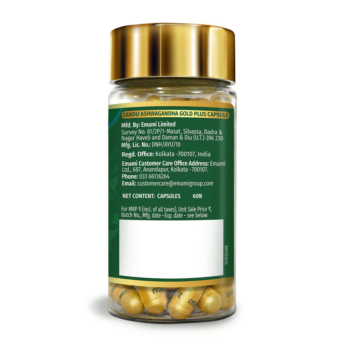 Zandu Ashwagandha Gold Plus Capsules - Image 2