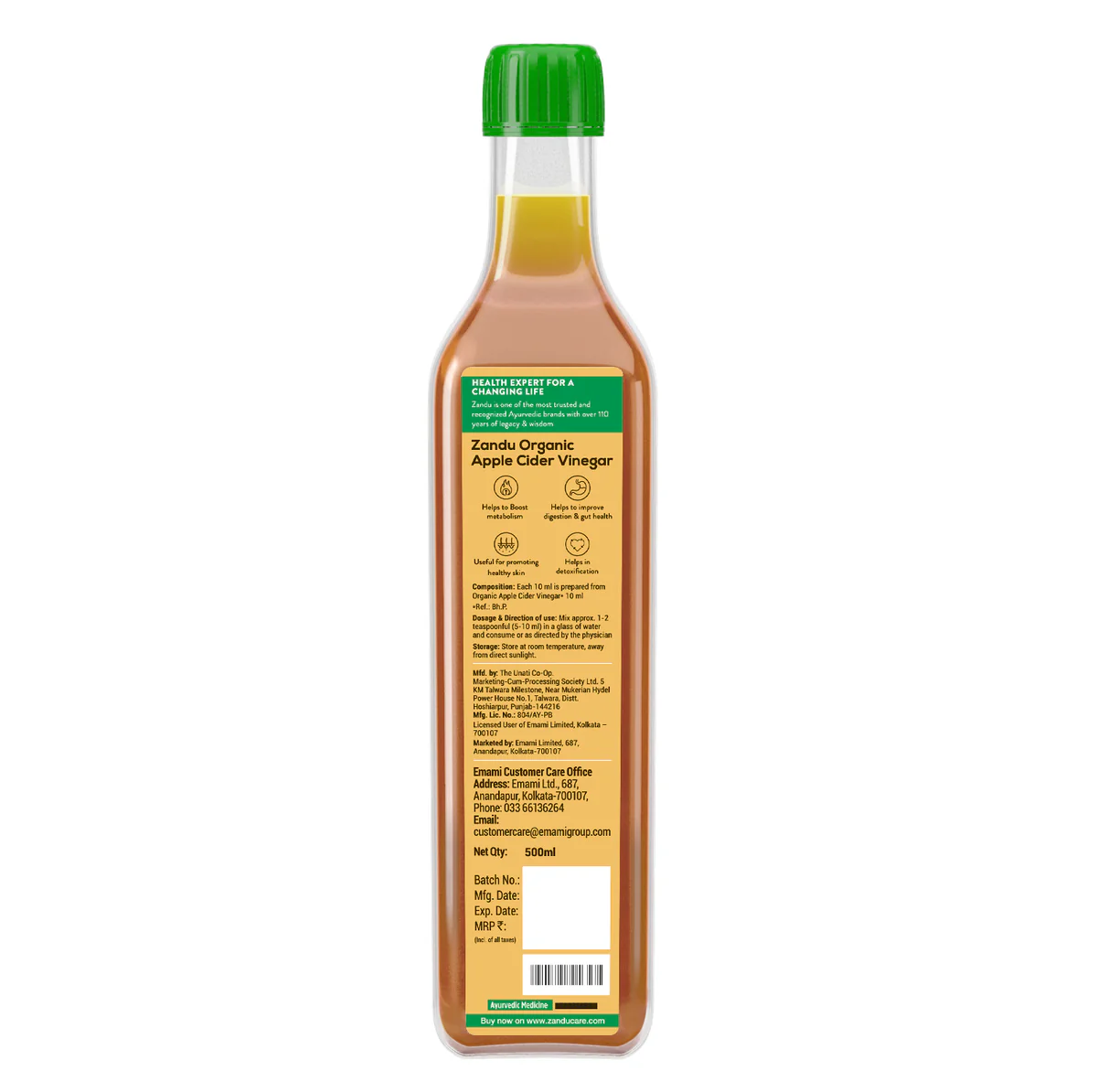 Zandu Organic Apple Cider Vinegar - Image 2