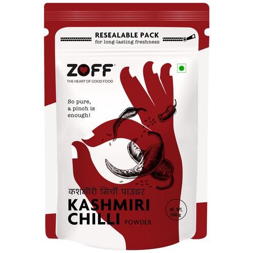Zoff Kashmiri Red Chilli Powder - High Quality & Flavour Zoff Kashmiri Red Chilli Powder - High Quality & Flavour--100 g Pouch