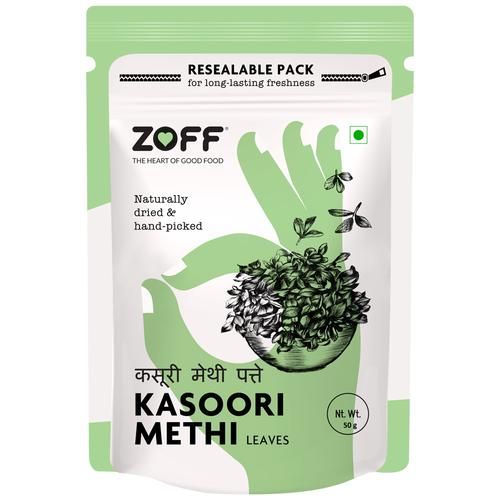 Zoff Kasoori Methi Leaves - High Aroma Zoff Kasoori Methi Leaves - High Aroma--50 g Pouch
