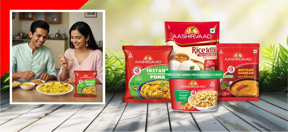 Start Your Day with Aashirvaad Instant Breakfast Mixes