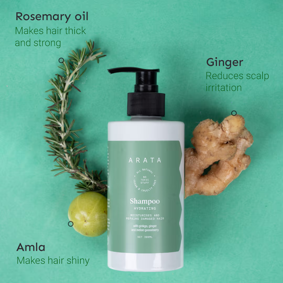 Arata Natural Hydrating Hair Shampoo - Image 8