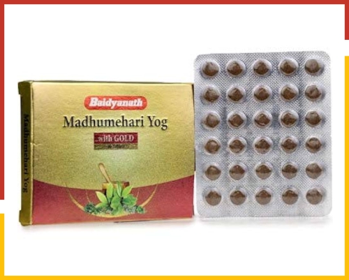 Baidyanath Madhumehari Yog with Gold