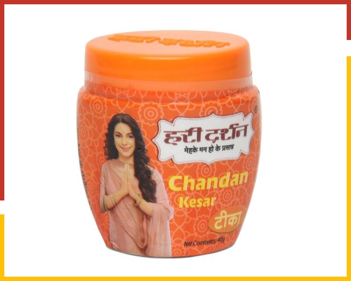 chandan kesar tika