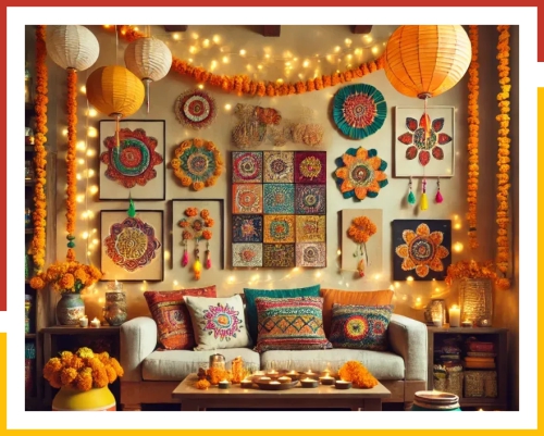 Diwali cleaning and decoration