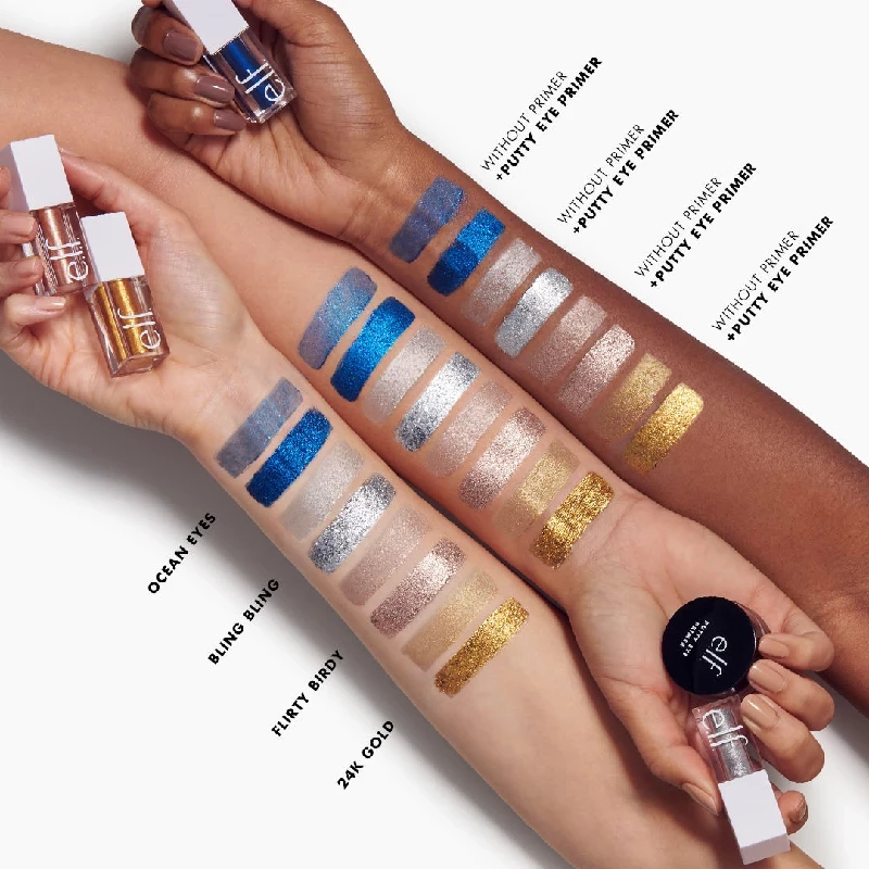 e.l.f. Cosmetics Liquid Glitter Eyeshadow - 24K Gold - Image 3