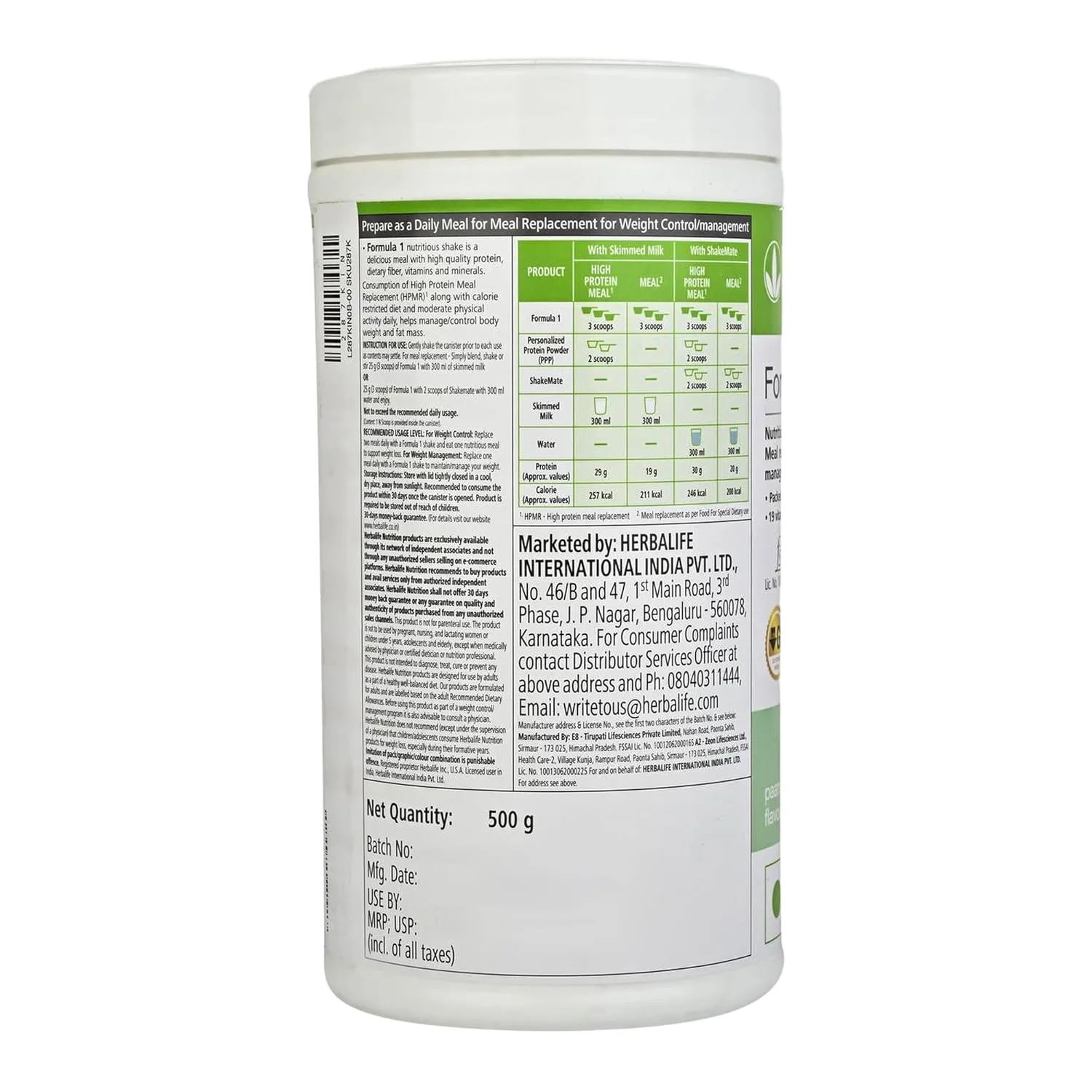 Herbalife Formula 1 Nutritional Shake Mix Paan - Image 4